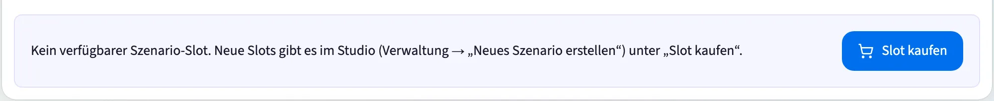 Ohne freien Slot bleibt nur der Kauf